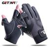Getinfit Нескользящие Рыболовные Перчатки Зимние Уличные Утепленные Износостойкие С Отгибающимися Пальцами Рыболовные Велосипедные Перчатки для Скалолазания