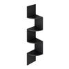 Floating Corner Shelf Wall Mounted 4-Tier 5-Tier Corner Zigzag Shelf Radial Wall Floating Shelf for Home Office Living Room Bedroom