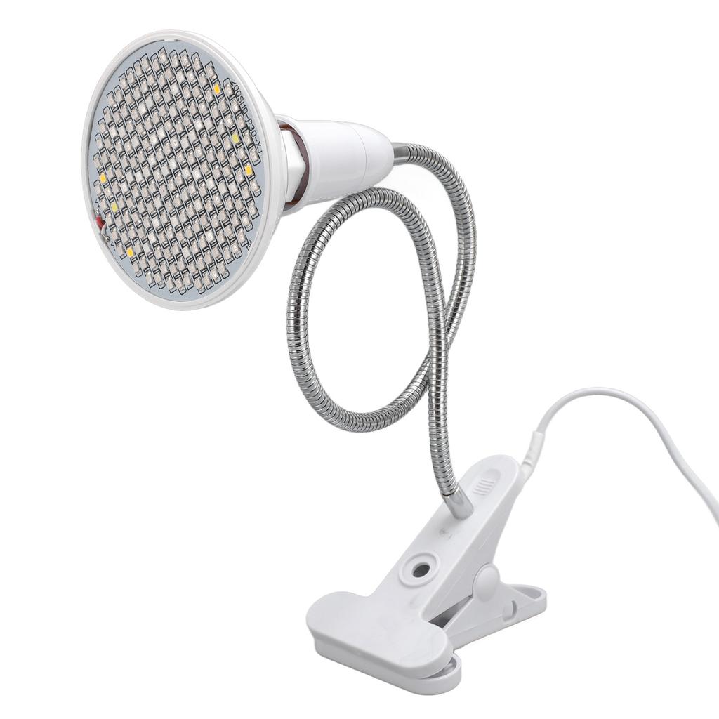 Grow Light LED Plant Light 8W Full Spectrum Desk Clip Gooseneck E27 Socket Growing Lamp for Indoor