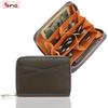 Fashion first-layer cowhide women's wallet short leather RFID compartment grid coin bag card change bag color matching