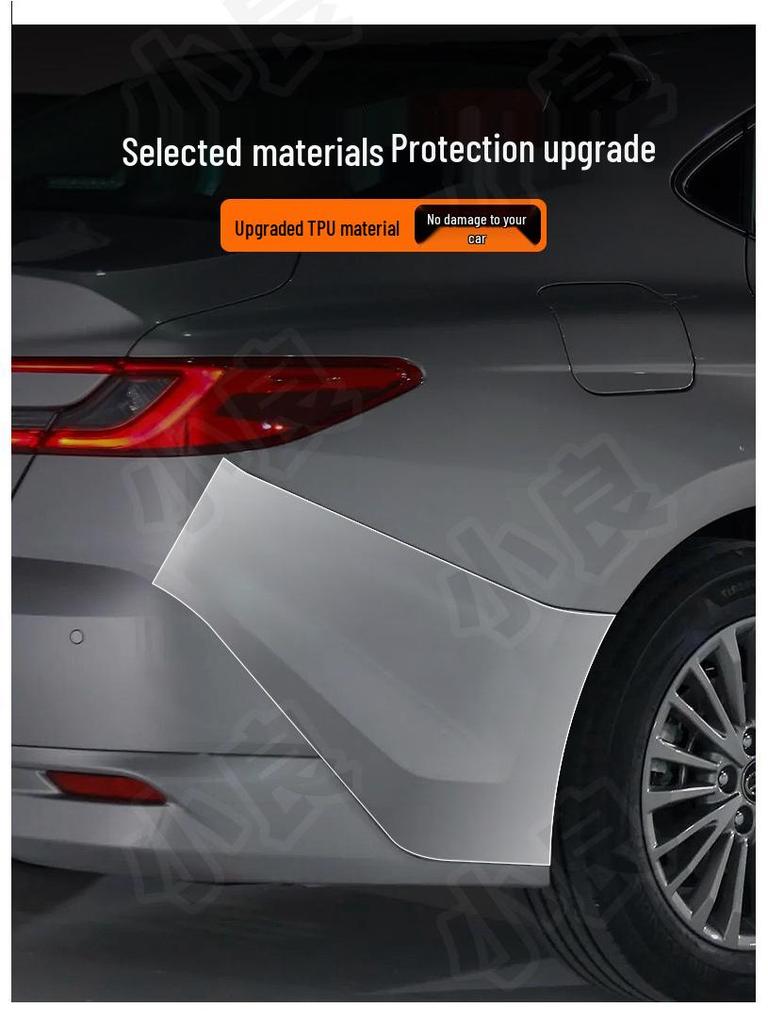 Toyota Camry Front & Rear Bumper TPU Protective Film - Transparent & Invisible, Fits 25 Models