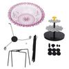 Yousheng Solar Bird Bath Fountain, 3-Tier Cascading Fountain Hanging Bird Bath, Solar Powered Outdoor Hummingbird Bath Fountain, for Garden Backyard