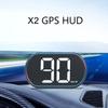 Автомобильные аксессуары USB-разъем GPS HUD Спидометр X2 HUD Цифровой автомобильный дисплей с большим шрифтом KMH MPH Измеритель скорости