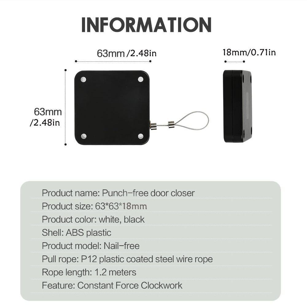 Punch-free Home Improvement Automatically Close Door Door Stopper Door Bracket Closer Door Closer
