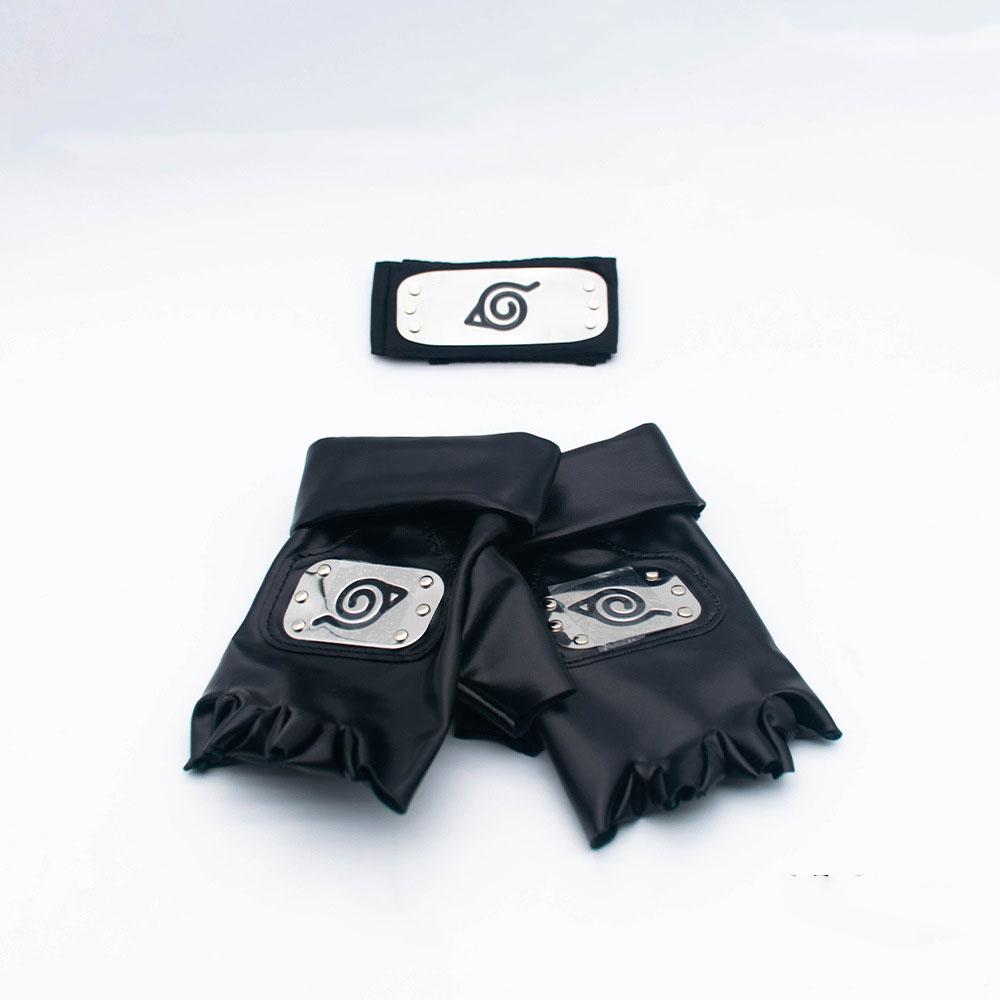 Аниме Наруто Акацуки Учиха Саске Хатаке Какаши перчатки манжеты варежки ожерелье повязка на голову маска аксессуары для косплея