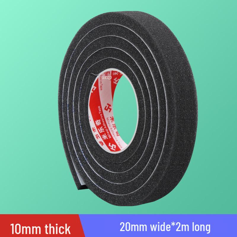 Black Soft Sponge Sealing Strip for Soundproof, Windproof, Shockproof Glass and Sliding Doors or Windows