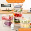 Вакуумный контейнер для хранения свежести Холодильник Герметичная канистра Прозрачный контейнер для хранения продуктов питания, пригодный для микроволновой печи Кухонный органайзер Bento