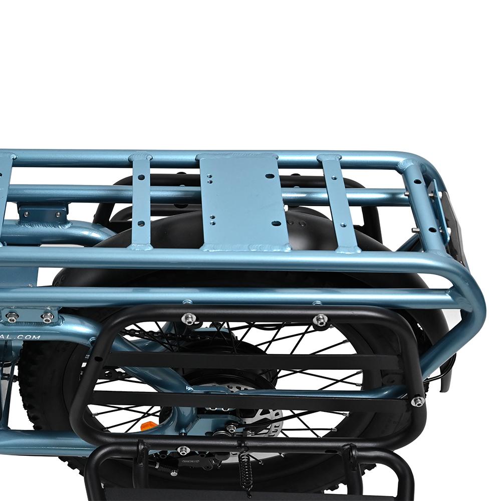 ONESPORT OT01 Cargo Electric Bike With Seat 650W Motor 48V27Ah Battery Outdoor EBike 20-inch Road Tire Electric Bicycle