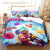 Slime Rancher 2 Постельный набор Односпальный Полуторный Двуспальный Квинсайз Кингсайз Комплект для кровати Взрослый Мальчики Спальня Наборы пододеяльников 3D Аниме Комплект простыней