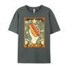 Hot Dog Bun Lover Foodie Food Lover The Hot Dog Tarot Card Camisetas Durable and Wearresistant Vintage T Shirts Party