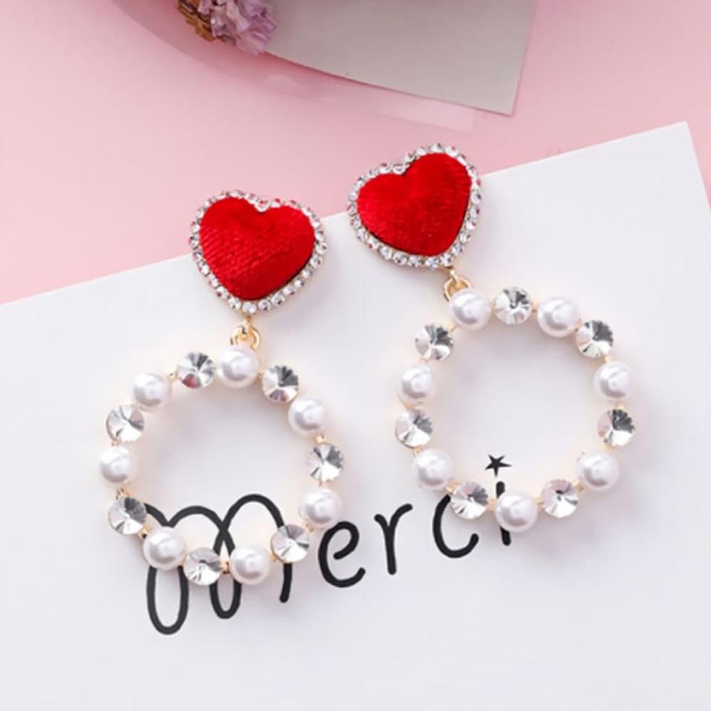 Серьги из серебра 925 пробы с жемчугом, пресноводным жемчугом, жемчужной точкой, уникальным сердцем