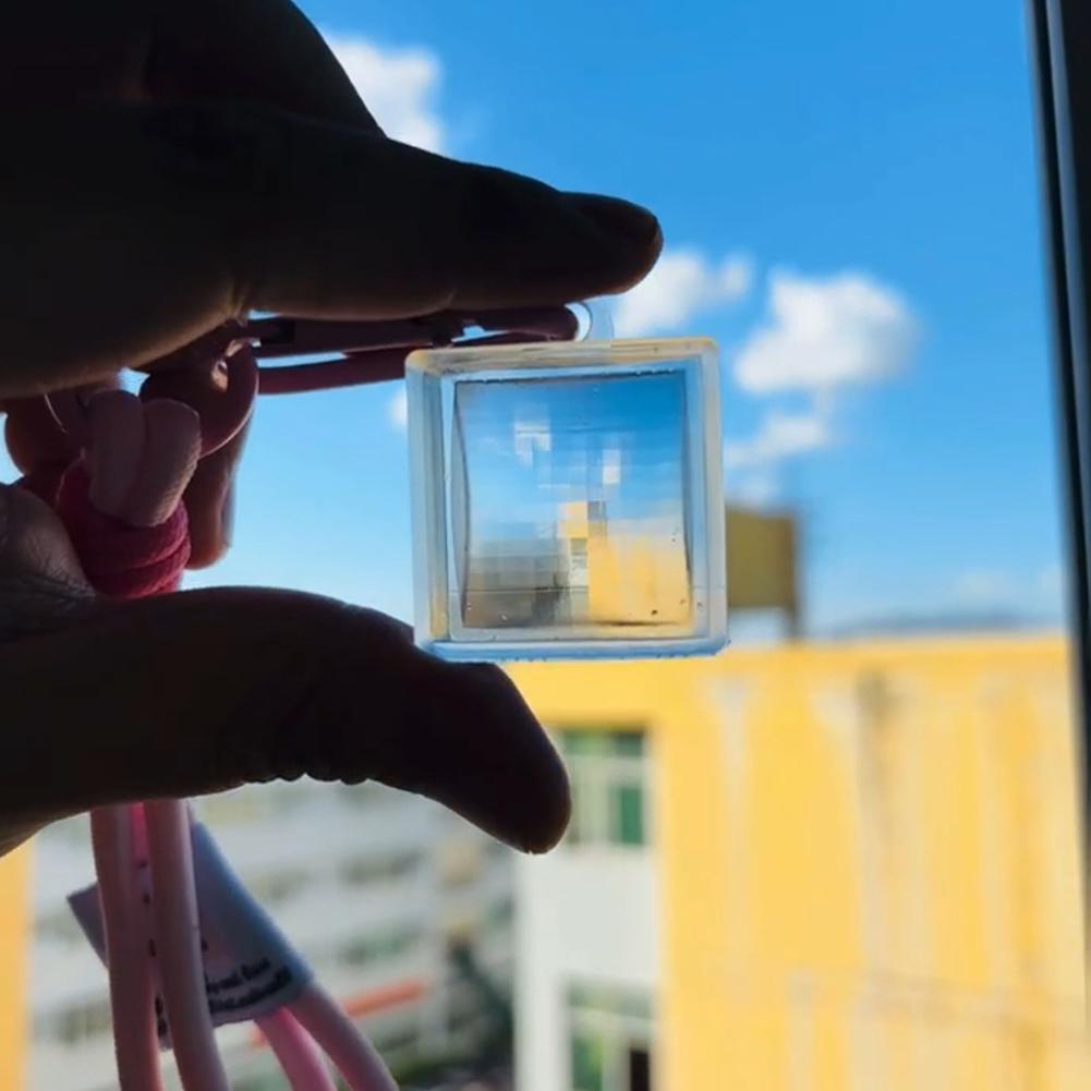 High-end Crystal Pixel Stone Landscape Photo Clock Filter Pixel Art Crafts Gift In Decoration N J5Y5