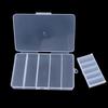 5 Compartment Clear Plastic Lure Storage Case for Fly Fishing Spoons Hooks Baits Tackle Box