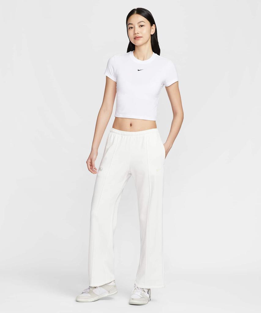 NIKE Sportswear Chill Knit Crop T-Shirt W - White:Black / Hf9539-101
