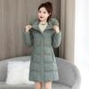 Женская зимняя парка с капюшоном, корейская версия, женская пуховая хлопковая куртка, теплая, с темпераментом, женская хлопковая куртка с подкладкой, верхняя одежда