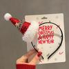 Fluffy Plush Christmas Headband Christmas Hat Children Headwear Cartoon Santa Claus Hairband