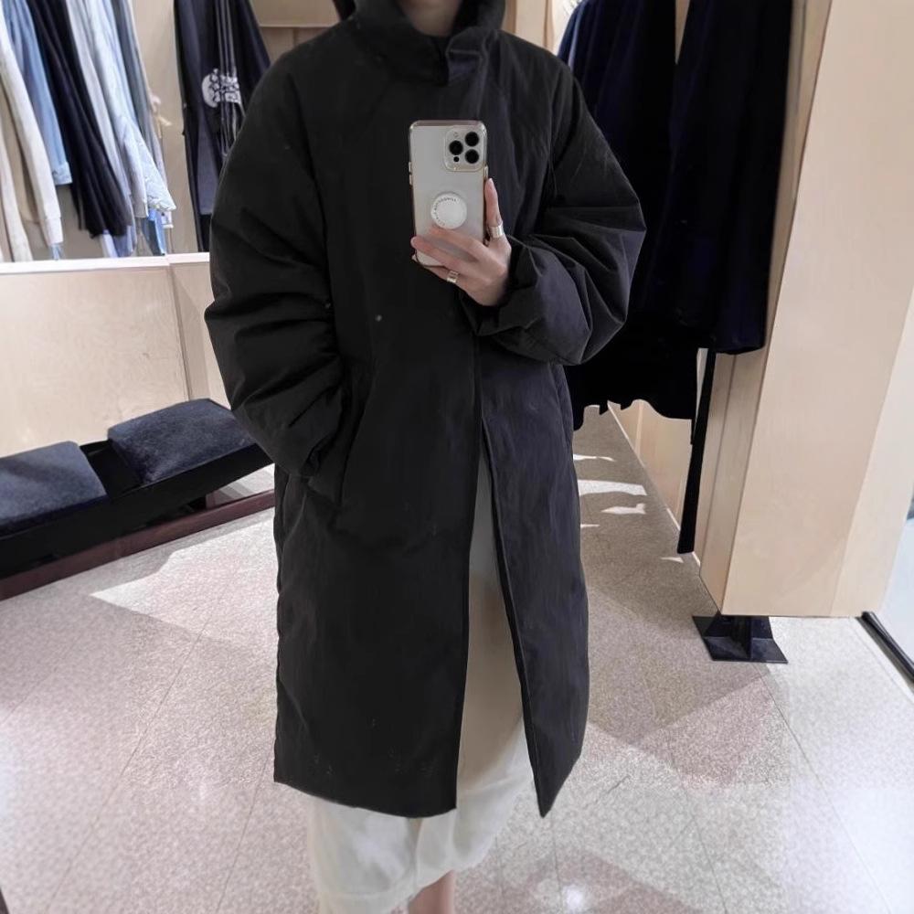 Длинный белый пуховик женский 2024 новый белый утиный пух зимний модный тренд теплое корейское утолщенное пальто