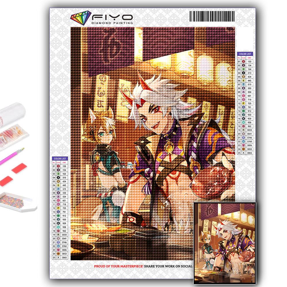 Алмазная картина Genshin Алмазная мозаика Ремесло Алмазная вышивка Картина