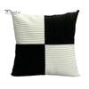 Наволочка для подушки с полосатым узором, контрастного цвета, с застежкой-молнией, 45*45 см, наволочка для подушки для спальни, гостиной, дивана, новогодней вечеринки