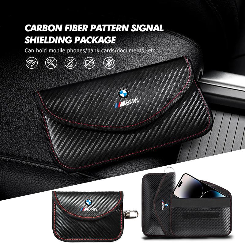 For BMW Car Key Cell Phone Remote Control Shielding Bag Anti-Radiation Signal Shielding Pouch E46 E90 E60 F10 E39 F30 E36 E87 DA9