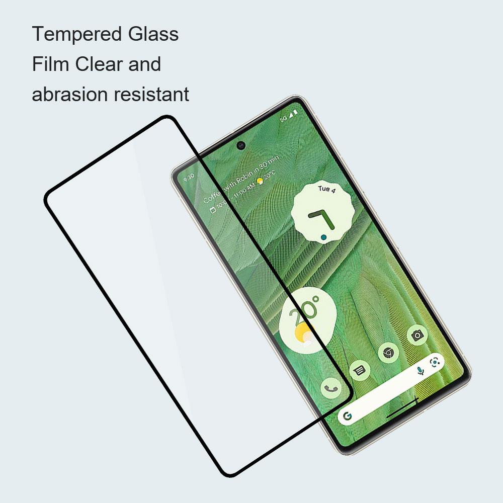 AMORUS 2Pcs For Google Pixel 9 Pro XL Screen Protector Tempered Glass Film Silk Printing Case Friendly