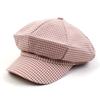 Universal Chemistry Pink Small Check Newsboy Cap