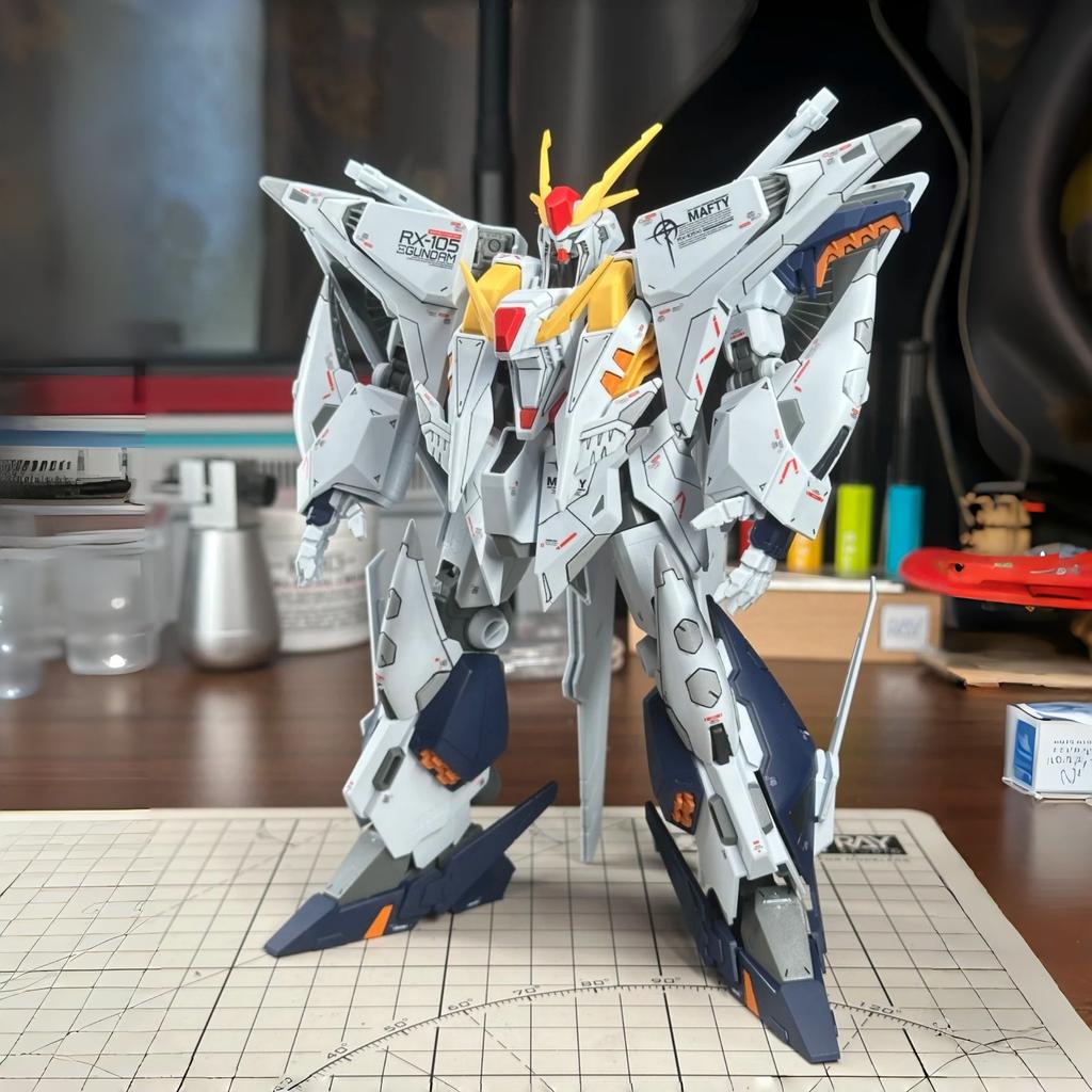Jujiang Hg Rx-105 Xi Масштаб 1/144 Сборная Модель Меха Фигурка Робота Игрушка Для Хобби Коллекция Пластиковых Моделей Подарки