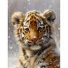 5d DIY Diamond Painting Cross Stitch Cute Animal Little Tiger Diamond Embroidery Mosaic Full Round Drill Home Decor Arts