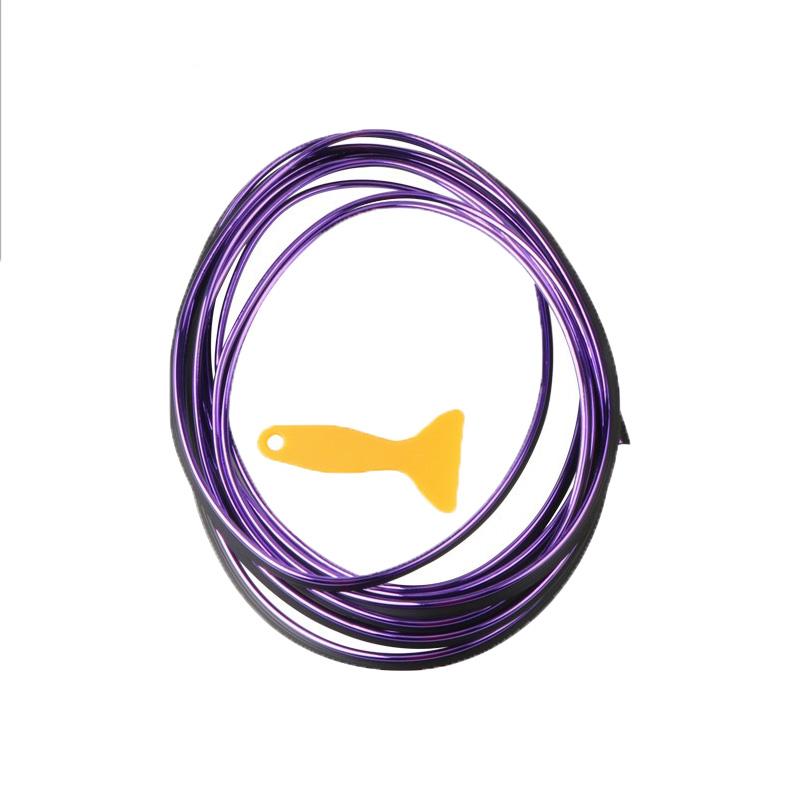 Car Styling 5M/pcs Universal DIY Flexible Interior Decoration Moulding Trim Strips Car Central Control and Door Decoration