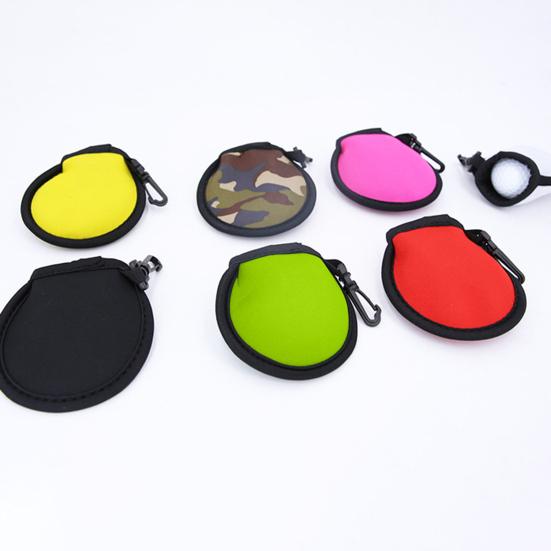 Golf Ball Cleaner Bag Wear-resistant Portable Reusable Protective Inner Plush Wipe Clean Soft Effortless Golf Ball Washer Pouch for Golf