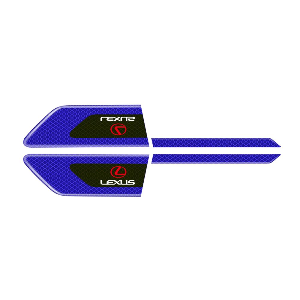 ITLD5 Car Reflective Strip Decorative Sticker Fender Safety Warning Decal For Lexus CT200h NX300h RX300 RX330 EX300h F Sport IS RX NX