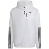 Side Stripe Running Fitness Training Hooded Jacket Men Jacket White IQ3845