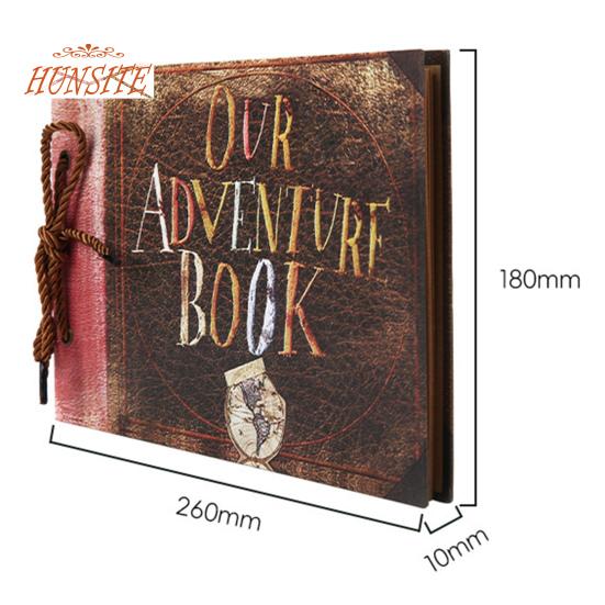 DIY Scrapbook Фотоальбом Приключенческая книга с коробкой, принадлежности для скрапбукинга в стиле ретро