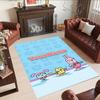 Wow! Wow! Wubbzy Personalized Text Floor Mat Suitable for Foyer Living Rooms Outdoor Study room Anti-slip Rug Office home decor Birthday/Christmas Gif