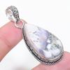 Natural Dendrite Opal Gemstone 925 Sterling Silver Jewelry Pendant 2.17" S1v46
