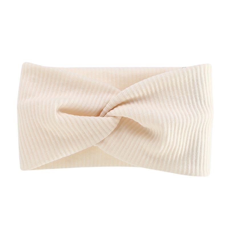 Ribbed Cotton Cross Twist Headband Wide Sports Headband Yoga Sweatband Hair Accessories