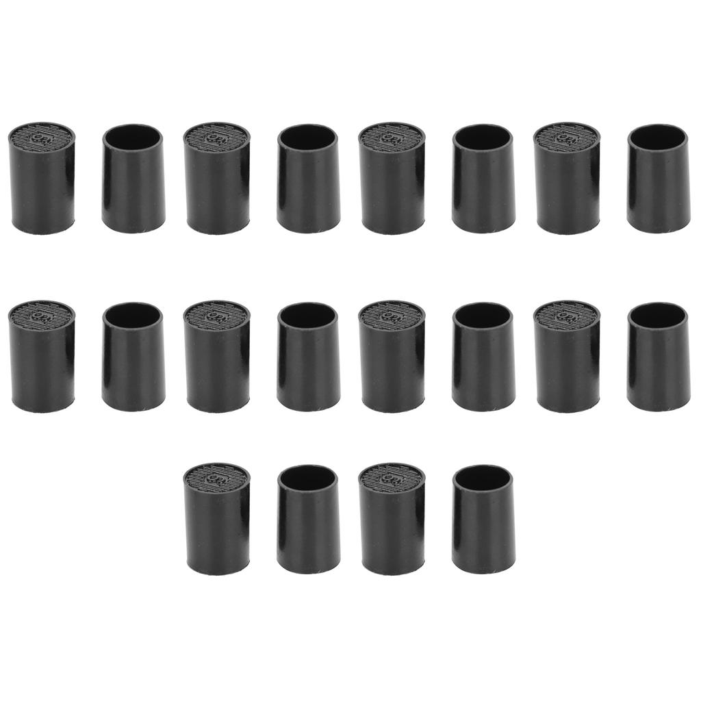 10 Pairs High Heel Tip Caps Black CPU Polyurethane Shoes Repairing Replacement KitsInner Diameter