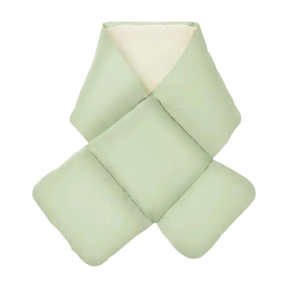 Solid Color Winter Scarves Chubby Winter Shawl Scarf Simple Down Neckerchief Winter