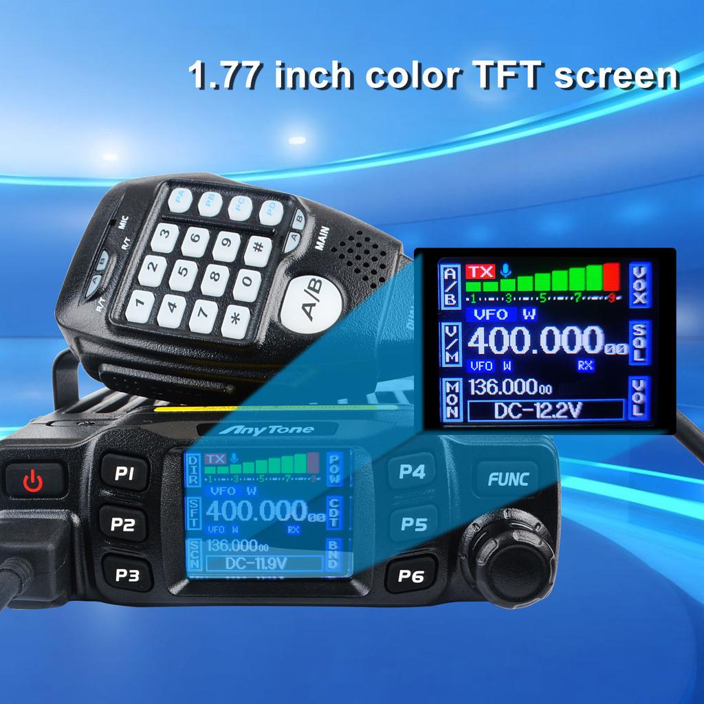 Anytone AT-778UV 144-146MHz 430-440MHz 25W 200Ch VOX Analog Amateur Car Mobile Radio