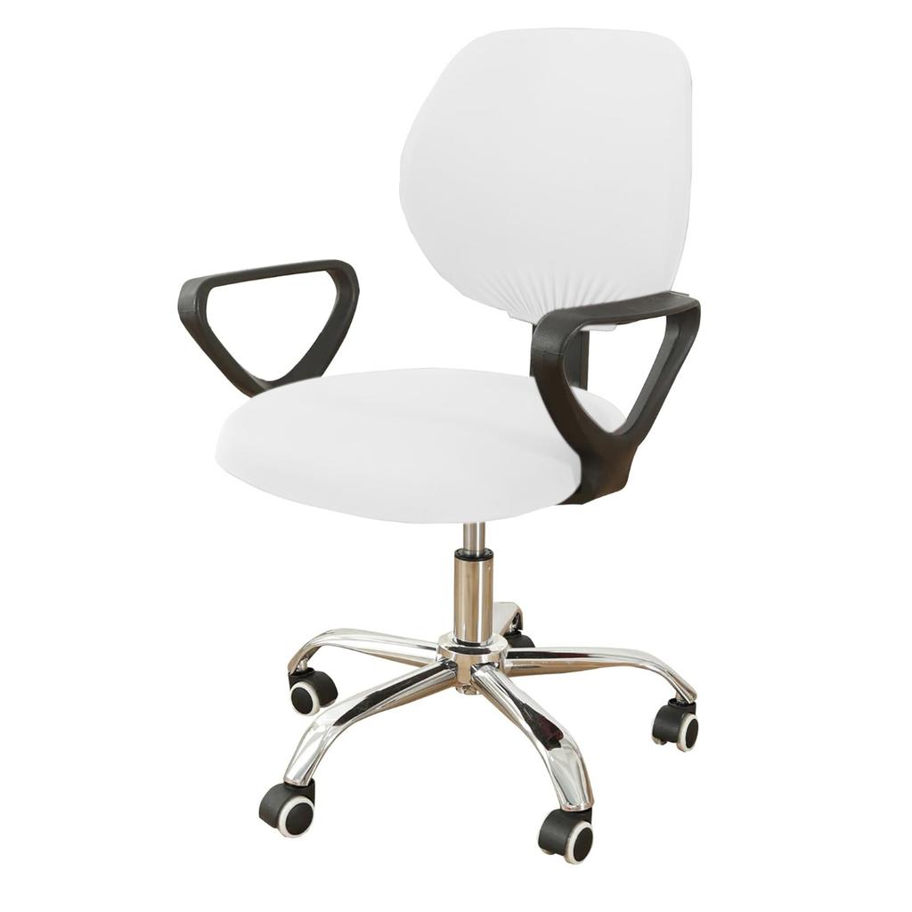 Эластичные чехлы на сиденья для офисных стульев из спандекса. Моющиеся вращающиеся чехлы на спинку. Подушки. Защитные чехлы для домашних животных. Универсальный чехол для компьютерного стула.