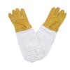 Beekeeping Gloves Protective Sleeves Ventilated Sheepskin and Canvas Anti Bee for Apiculture Beekeeping Gloves Household Gloves