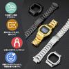 HEZKUGU 316 Stainless Steel Watch Band and Case Kit for G-SHOCK GW-M5610 Series with Tools