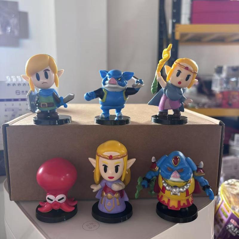 6pcs/set Game Zeldaes Link Princess Octorok Blue Bokoblin Action Figure Toys Kawaii PVC Model Doll Desk Decoration Kids Gift