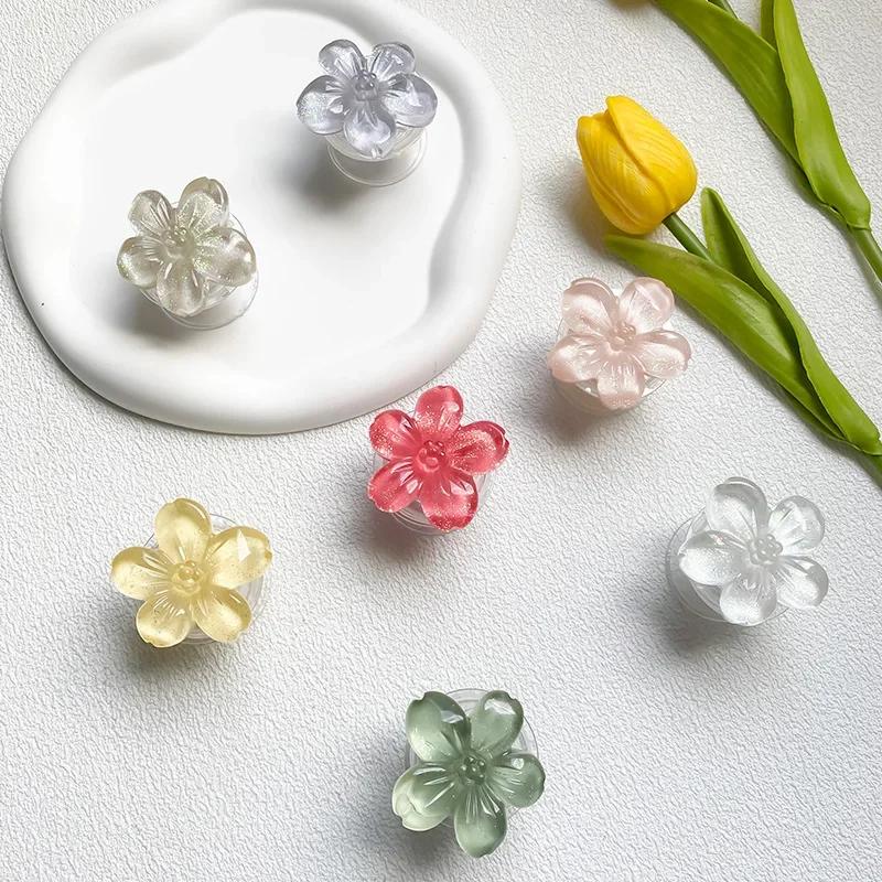 Держатель для телефона Crystal Flower, расширяющаяся подставка, держатели для пальцев, Griptok, выскакивающие гнезда, репликация держателей Ari, Ins Flowers Stable