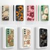 Мягкие чехлы для Samsung A55 C55 M55 A35 M35 F14 F15 Shell Pretty Sunflowers Golden Lotus Тонкий силиконовый легкий защитный корпус для Samsung Capas