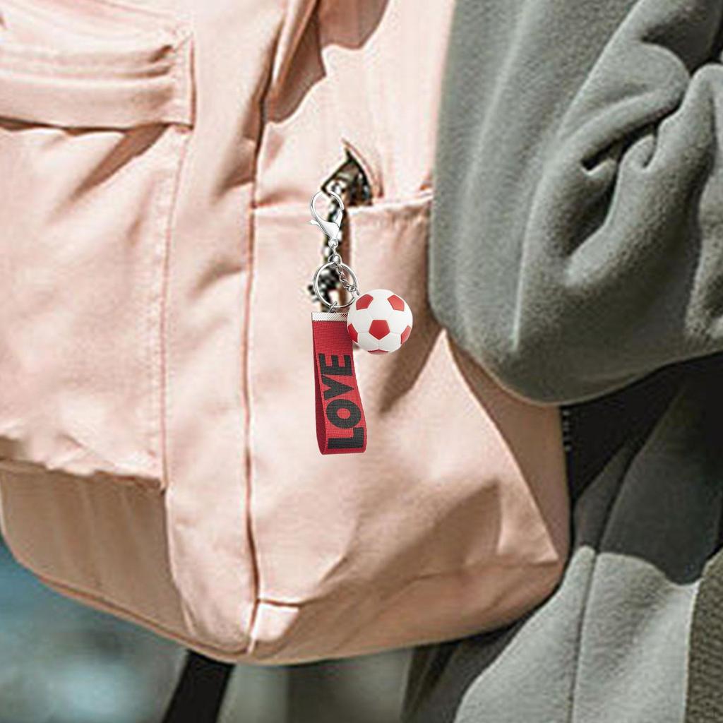 Креативный брелок для ключей в виде футбольного мяча, спортивные брелоки из сплава для мужчин, женщин, мальчиков, девочек, кошелька, рюкзака, сумки, подвески