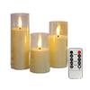3Pcs Flameless Candle LED Night Lamp with Remote Control Flickering Flame Effect Battery Operated Candles Party Decorations