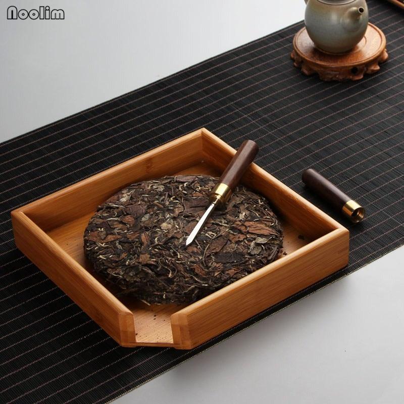Rectangular Bamboo Tea Tray Puer Teacup Saucer Storage Holder Container Teahouse Gadgets