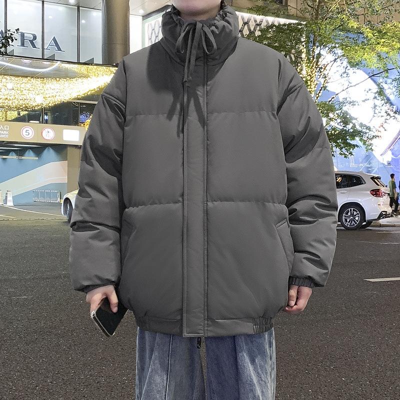 M-8XL Large Size Standing Collar Cotton Clothing Men and Women Paragraph Winter Down Cotton Jacket Loose Thickened Couples Models Cotton Coat