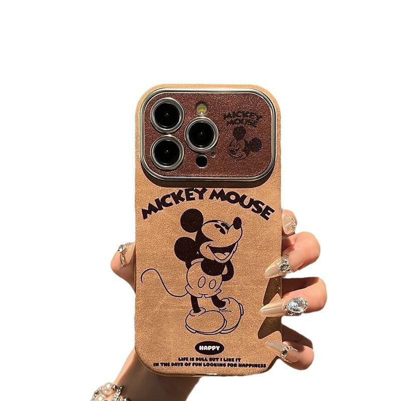 Cartoon Mickey Fur Applicable To Apple 16 Mobile Case IPhone 15 Protective Case 14 13 All Inclusive 12 Soft Case